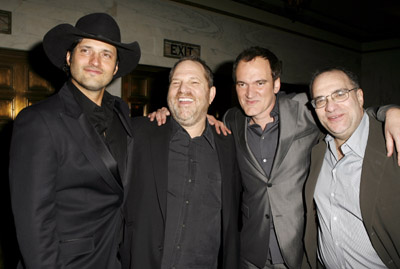 Quentin Tarantino, Robert Rodriguez, Harvey Weinstein, and Bob Weinstein at an event for Grindhouse (2007)