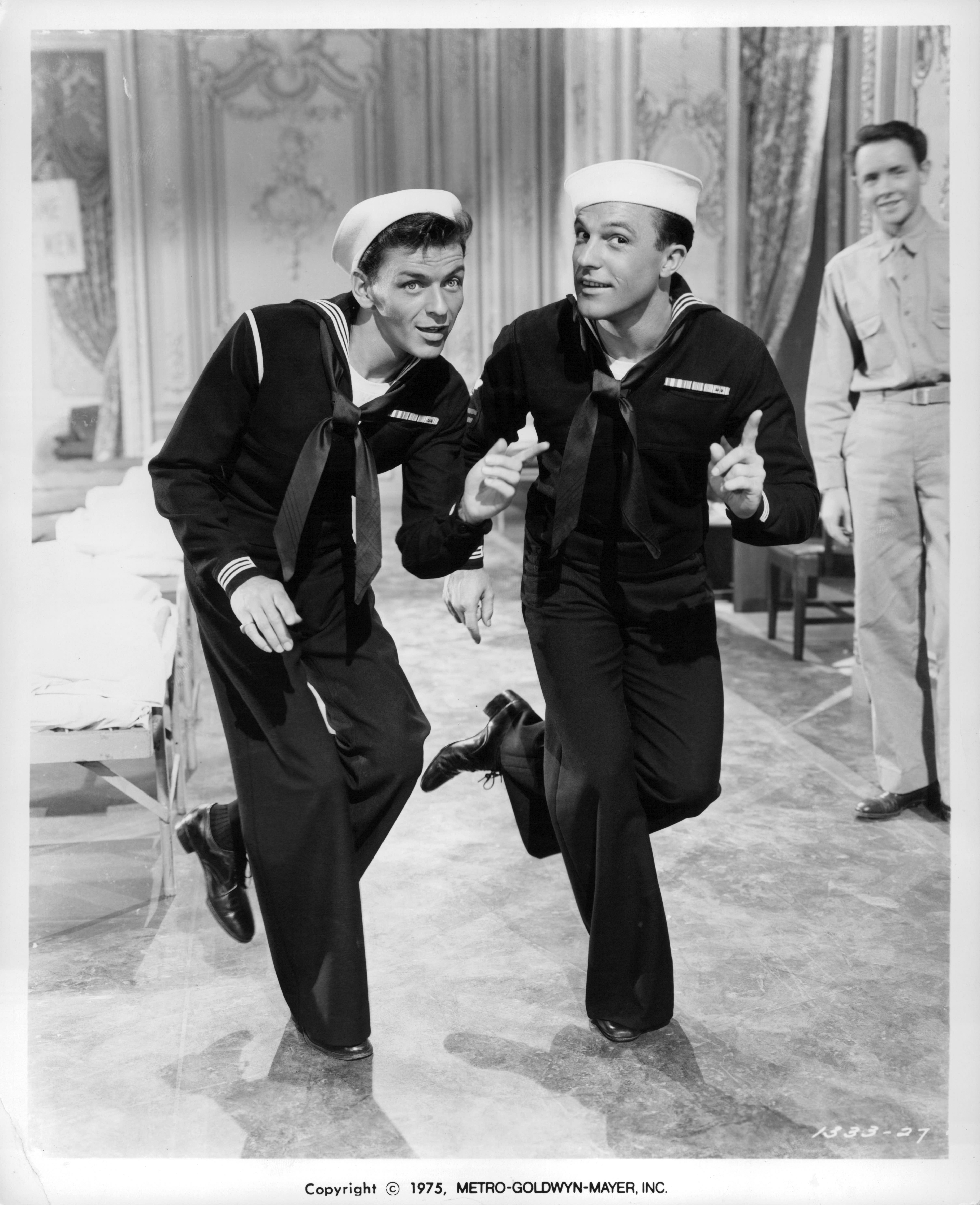 Gene Kelly, Frank Sinatra, and Henry H. Daniels Jr. in Anchors Aweigh (1945)