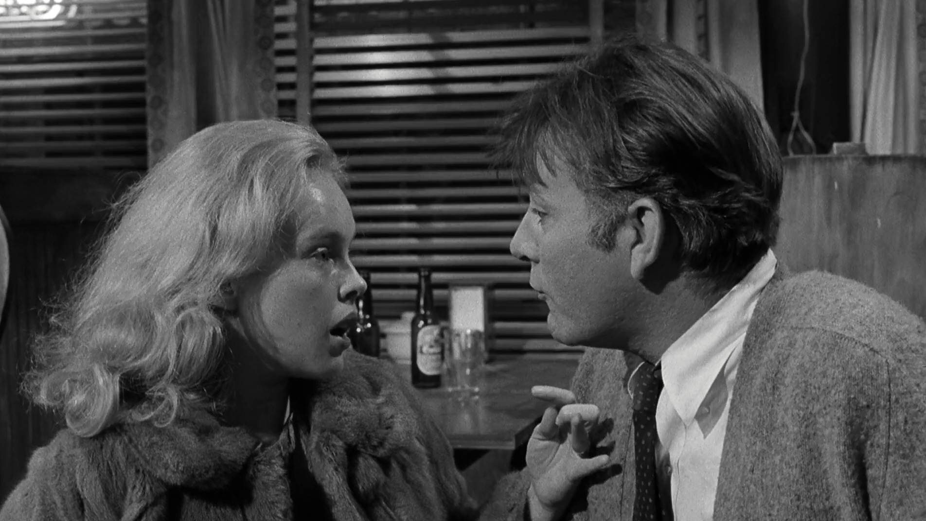 Richard Burton and Sandy Dennis in Who's Afraid of Virginia Woolf? (1966)