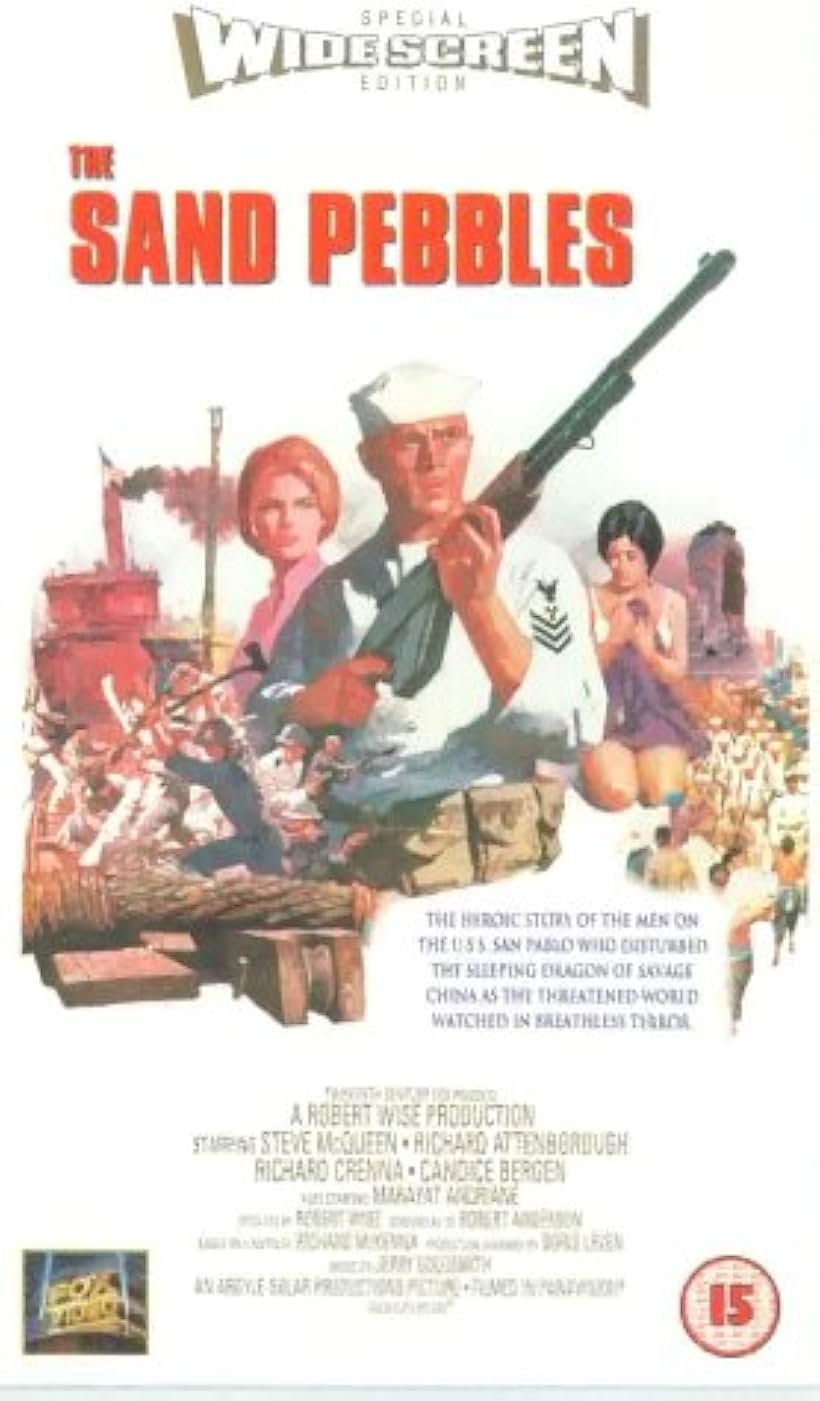 Candice Bergen, Steve McQueen, and Emmanuelle Arsan in The Sand Pebbles (1966)