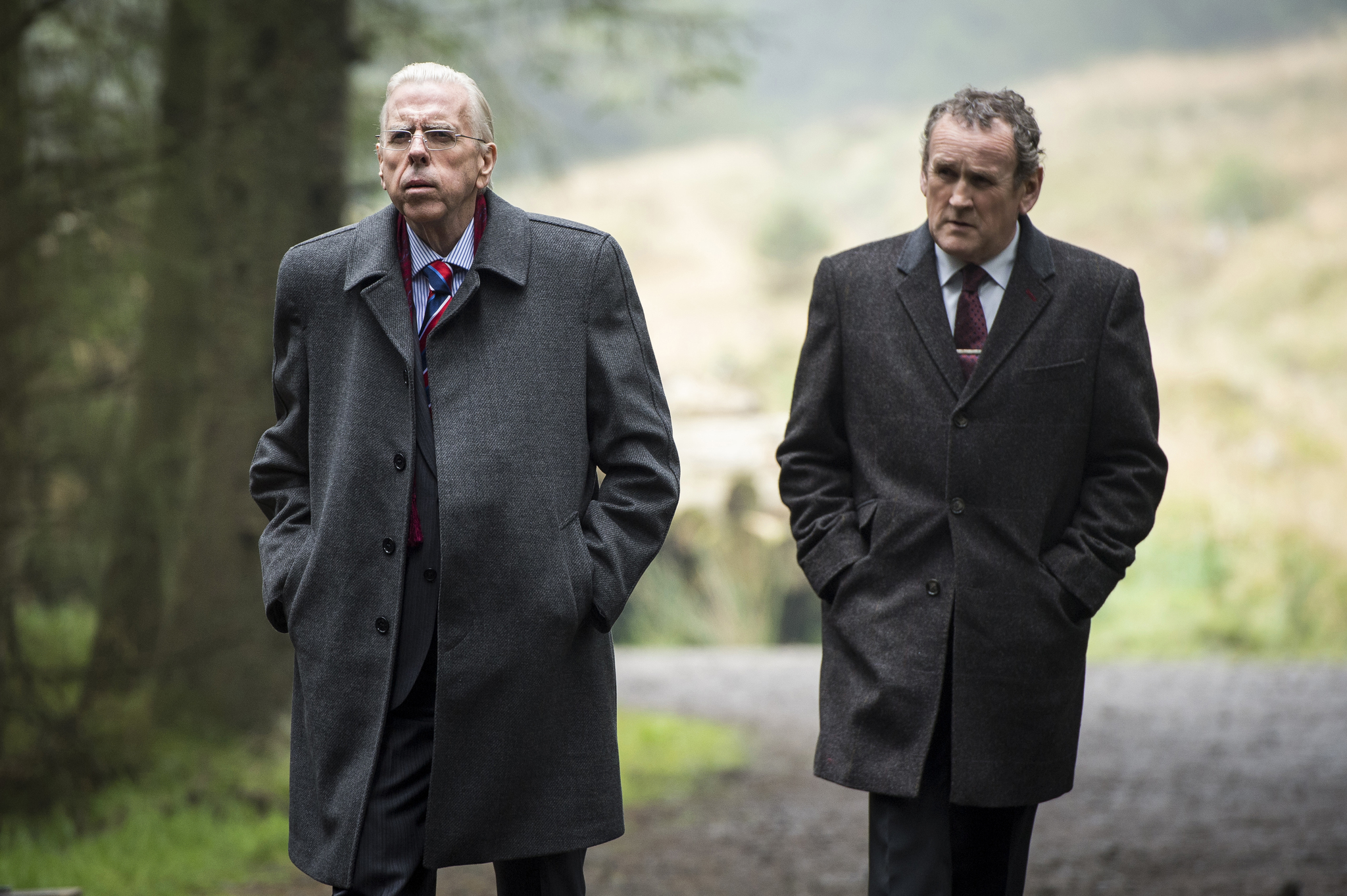 Colm Meaney and Timothy Spall in The Journey (2016)