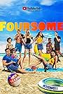 Cameron Moulène, Meghan Falcone, Monica Sherer, Sarah Yarkin, Rahart Adams, Jenn McAllister, Logan Paul, and Rickey Thompson in Foursome (2016)