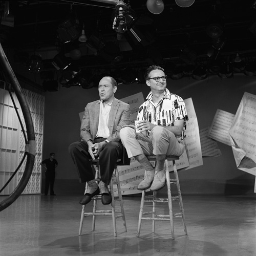 "The Steve Allen Plymouth Show" Johnny Mercer, Steve Allen circa 1960