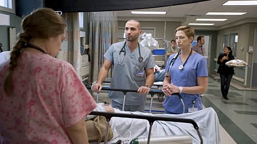 Edie Falco and Haaz Sleiman in Nurse Jackie (2009)