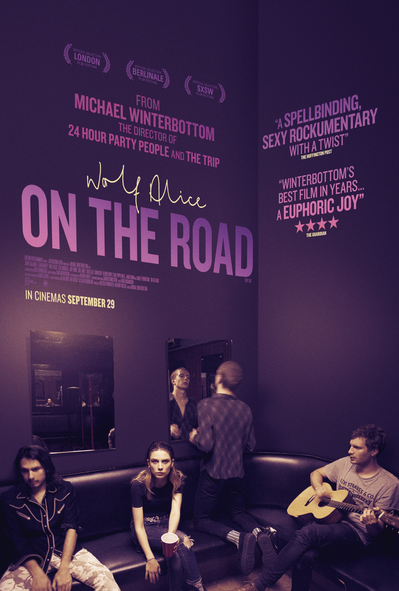 Wolf Alice, Ellie Rowsell, Joel Amey, Theo Ellis, and Joff Oddie in On the Road (2016)