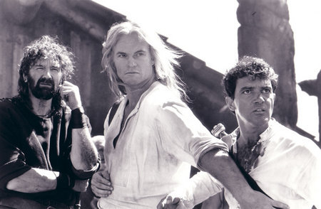 13th Warrior Publicity Still - Clive Russell, Vladimir Kulich, and Antonio Banderas