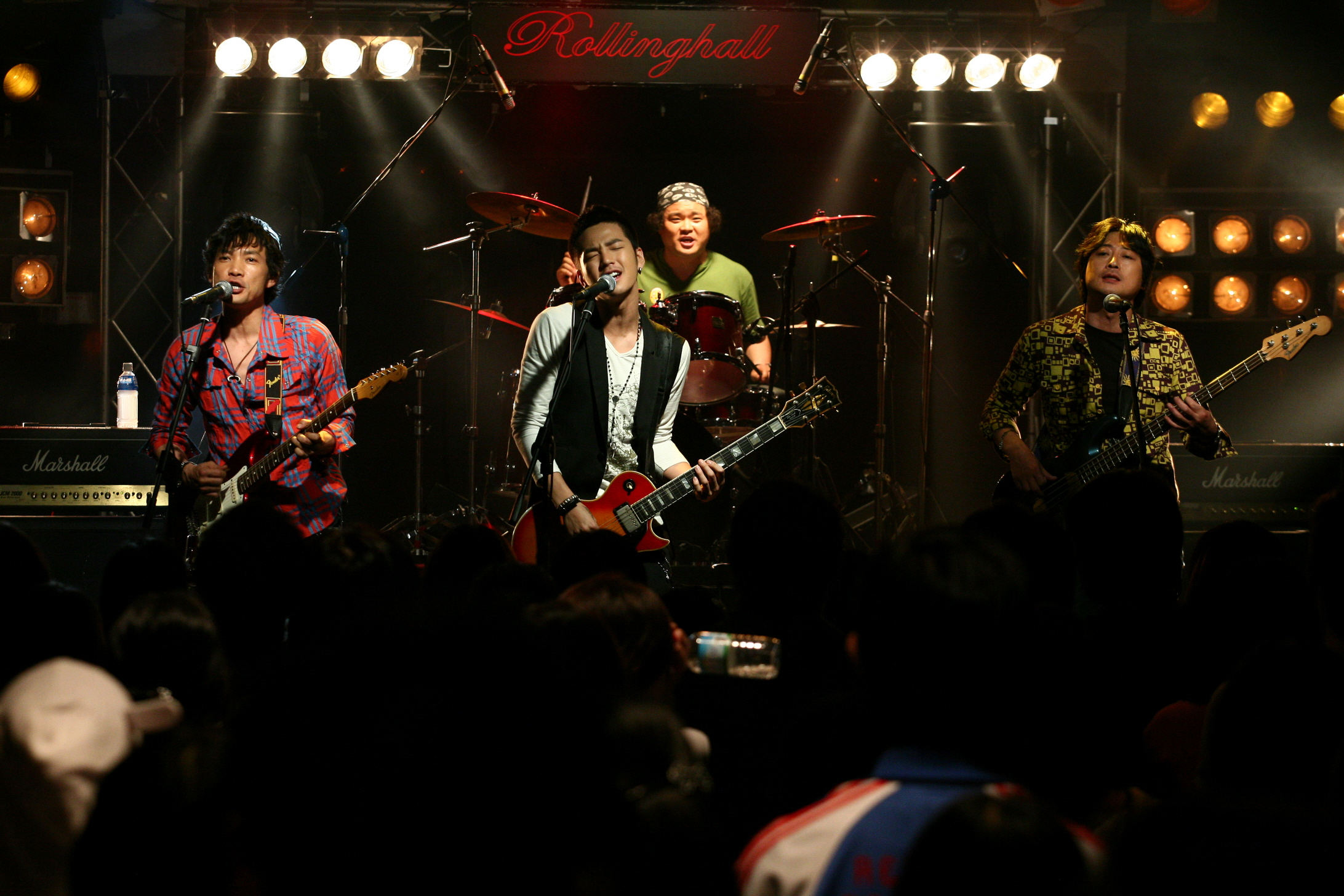 Jung Jin-young, Kim Sang-ho, Jang Keun-suk, and Kim Yoon-seok in The Happy Life (2007)