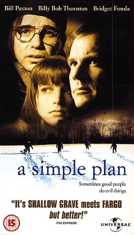 Bill Paxton, Bridget Fonda, and Billy Bob Thornton in A Simple Plan (1998)