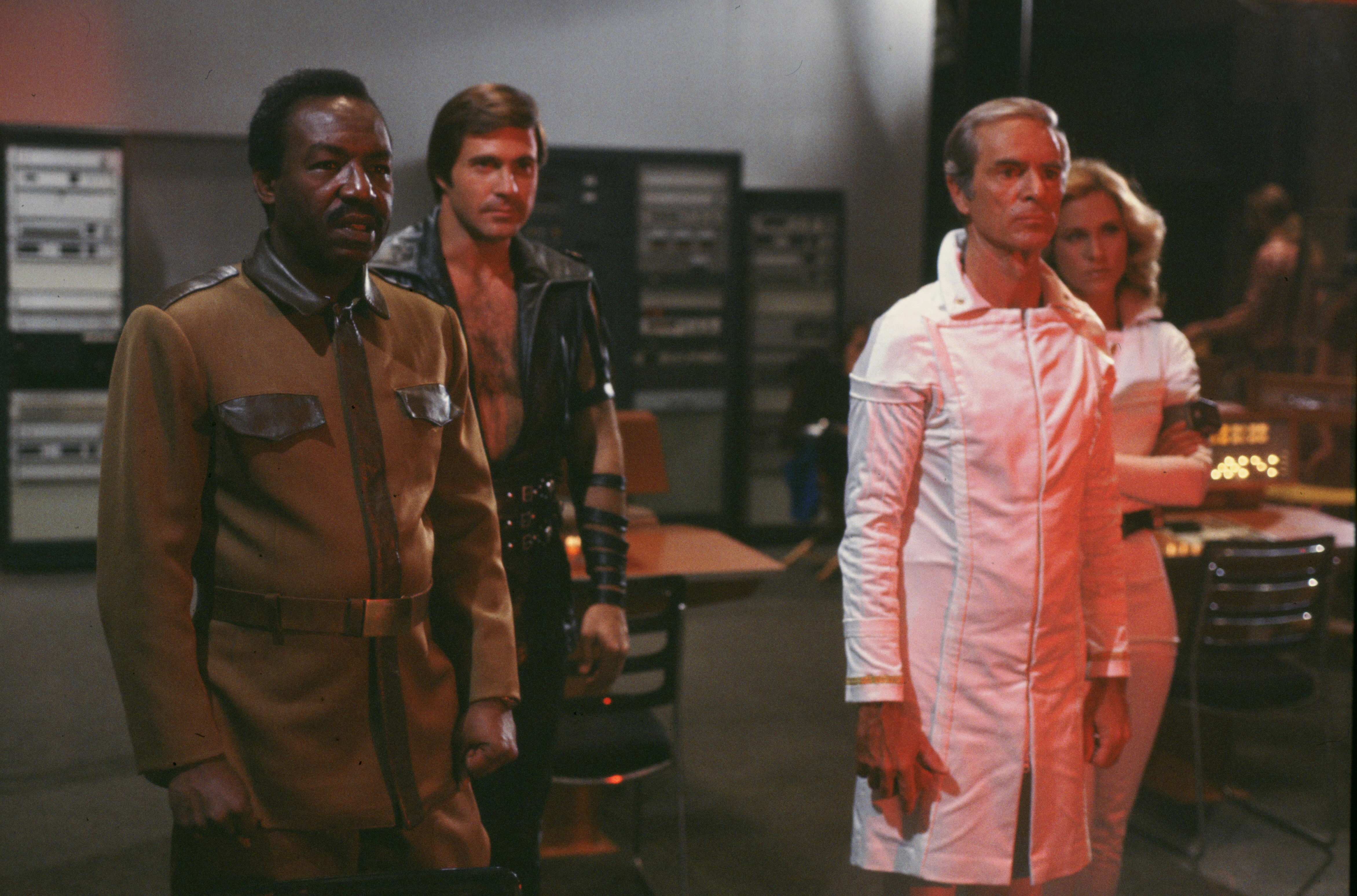 Gil Gerard, Erin Gray, James McEachin, and Tim O'Connor in Buck Rogers in the 25th Century (1979)