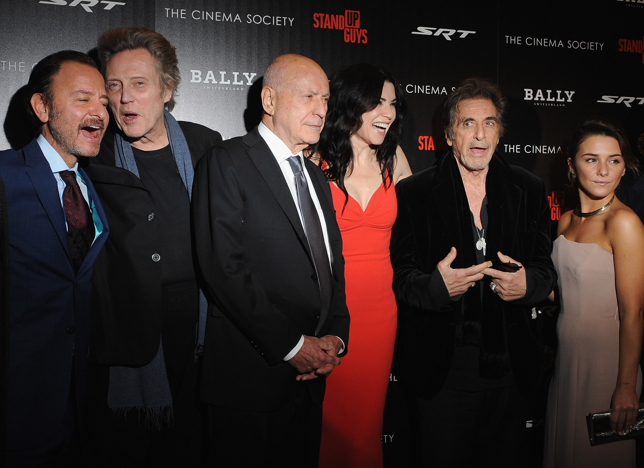 Al Pacino, Alan Arkin, Julianna Margulies, Christopher Walken, Fisher Stevens, and Addison Timlin at an event for Stand Up Guys (2012)