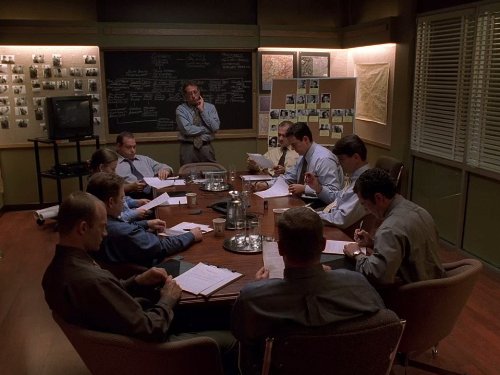 Colleen Werthmann, Jay Alan Christianson, Dennis Gagomiros, Neal Jones, Louis Lombardi, Frank Pellegrino, Gary Perez, Matt Servitto, Brian Smyj, and Frank Pando in The Sopranos (1999)