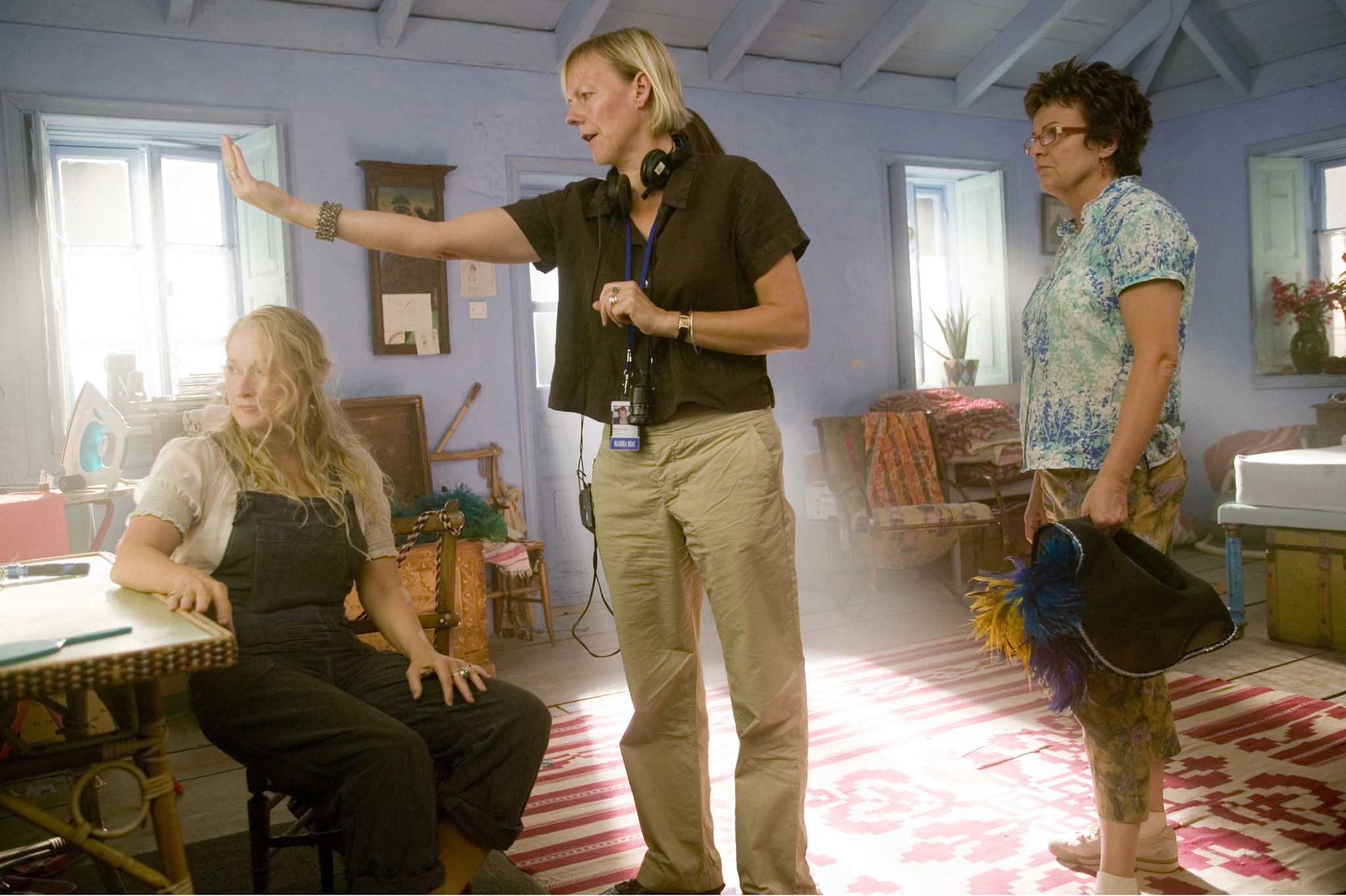 Meryl Streep, Julie Walters, and Phyllida Lloyd in Mamma Mia! (2008)