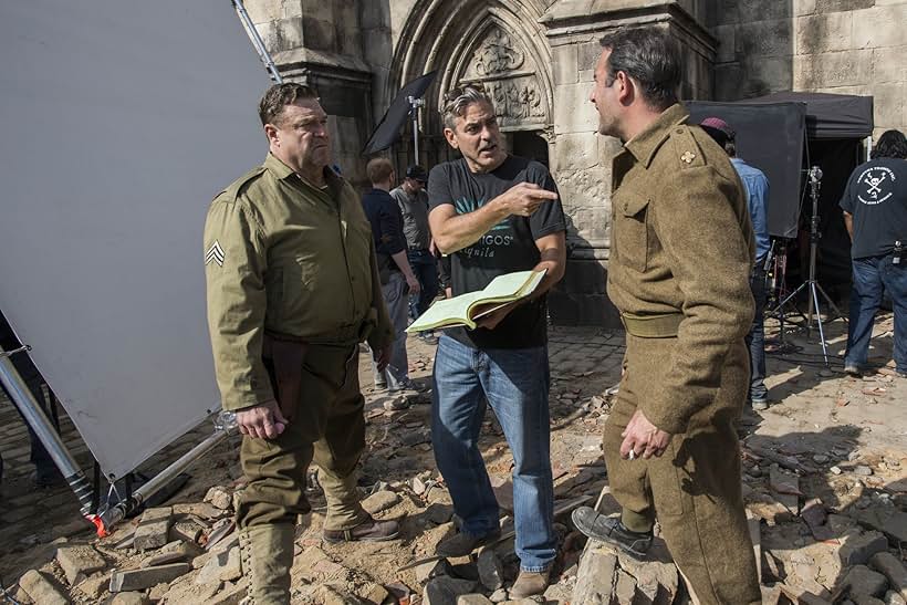 George Clooney, John Goodman, and Jean Dujardin in The Monuments Men (2014)