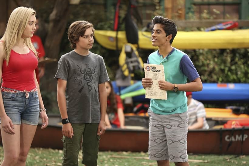 Peyton List, Karan Brar, and Lincoln Melcher in Bunk'd (2015)