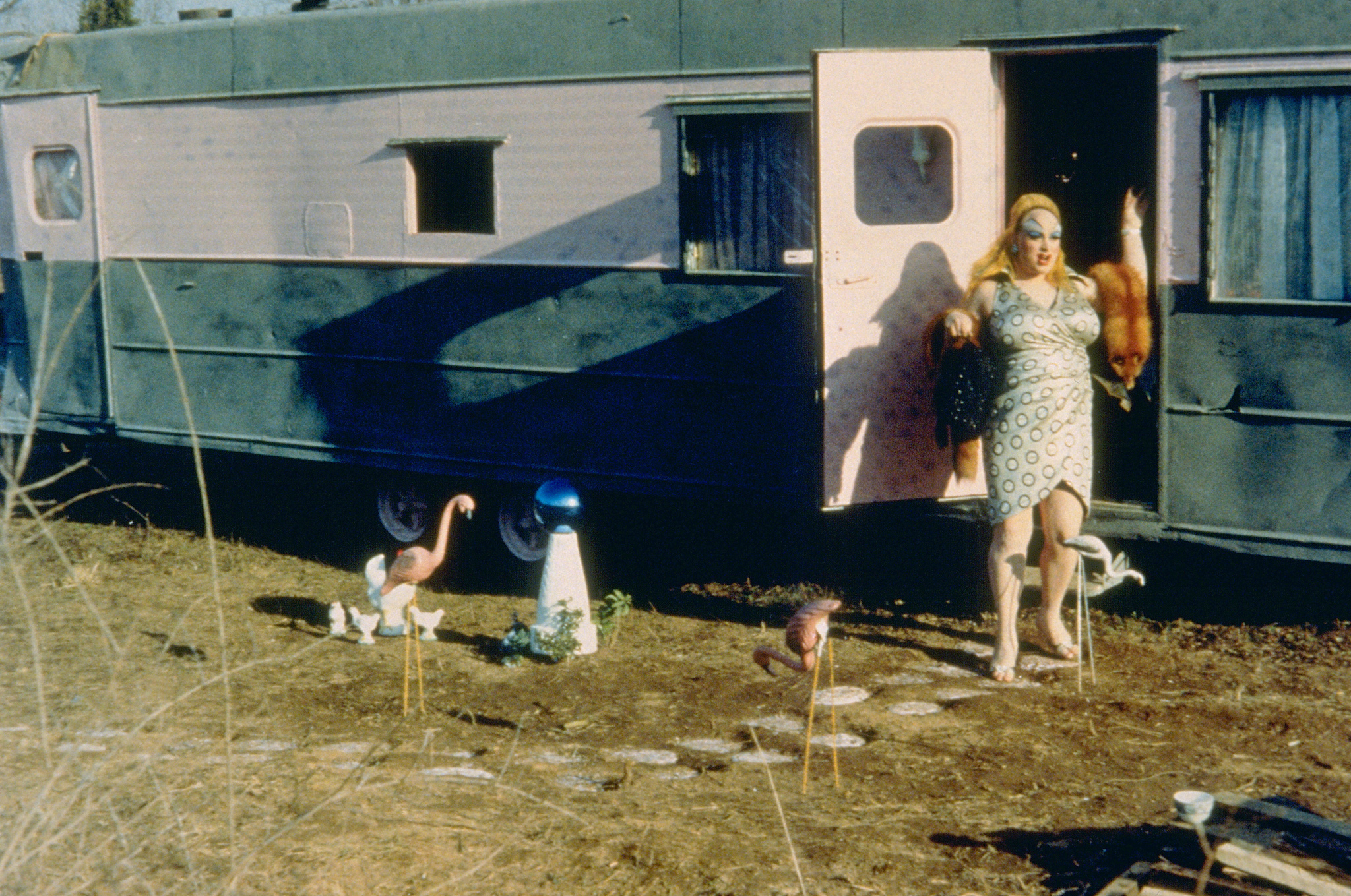 Divine in Pink Flamingos (1972)