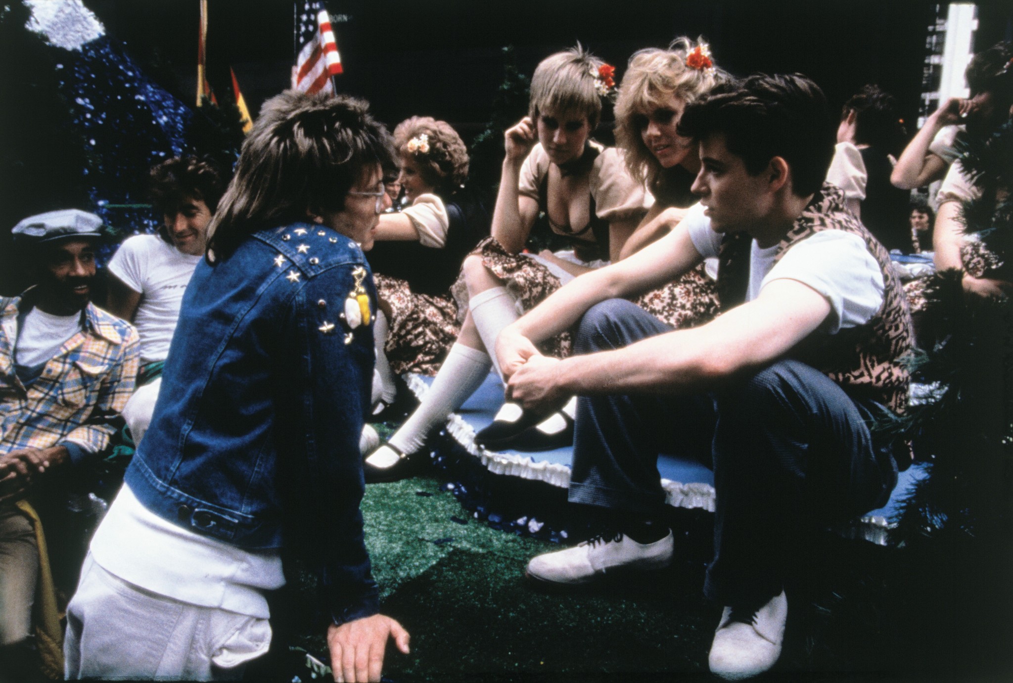 Matthew Broderick, John Hughes, and Lee Ann Marie in Ferris Bueller's Day Off (1986)