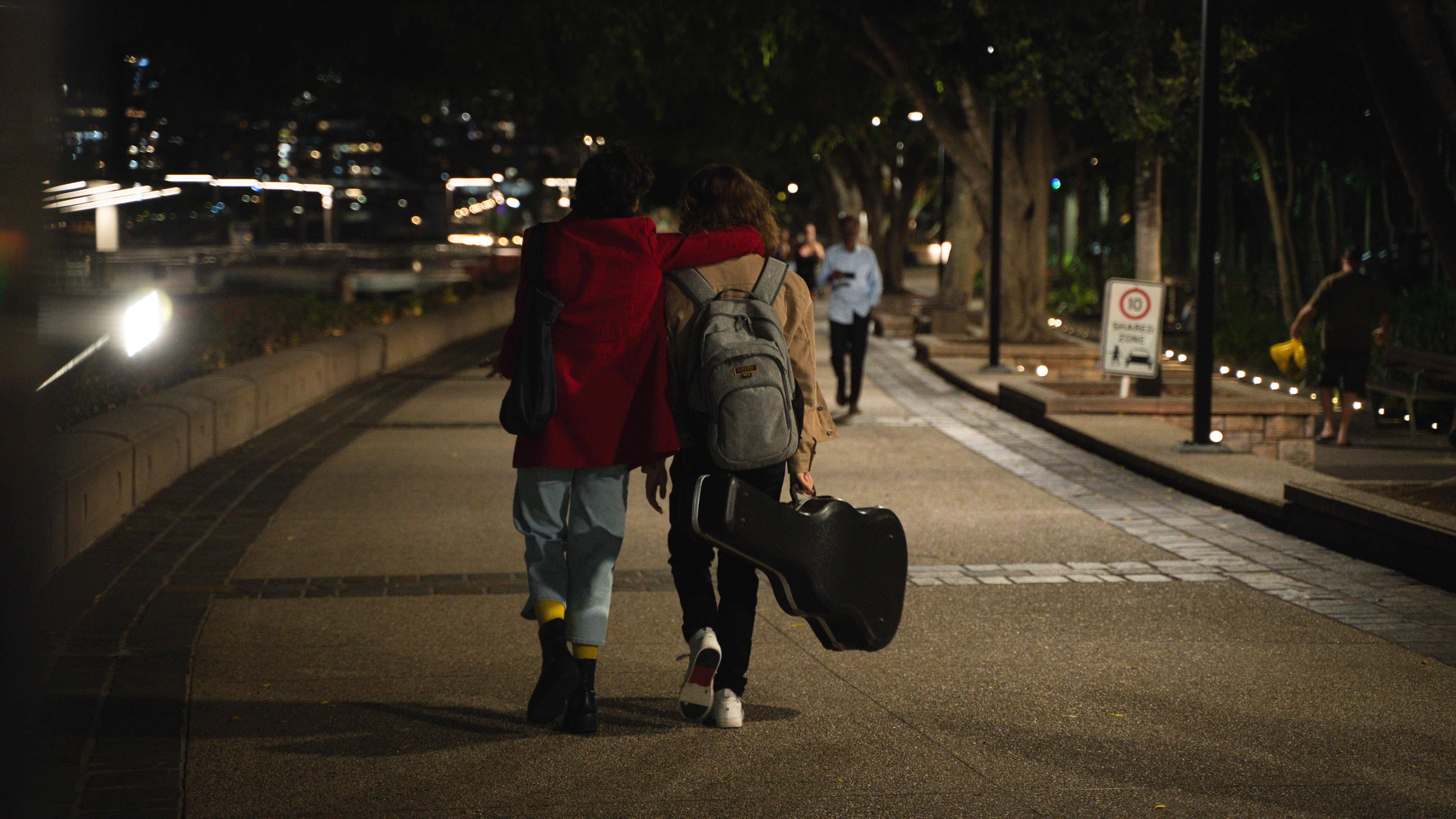 Carina Parsons and Sebastien Skubala in Keep Running Back (2024)