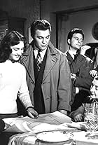 Paola Borboni, Franco Fabrizi, Franco Interlenghi, and Leonora Ruffo in I Vitelloni (1953)