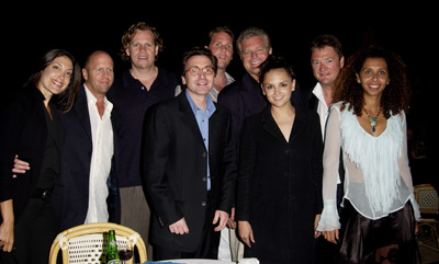 Rachael Leigh Cook, Al Corley, Gavin Grazer, Eugene Musso, Bart Rosenblatt, and Marcus Thomas at an event for Scorched (2003)