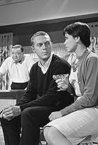 Peter Lorre, Steve McQueen, and Neile Adams in Alfred Hitchcock Presents (1955)