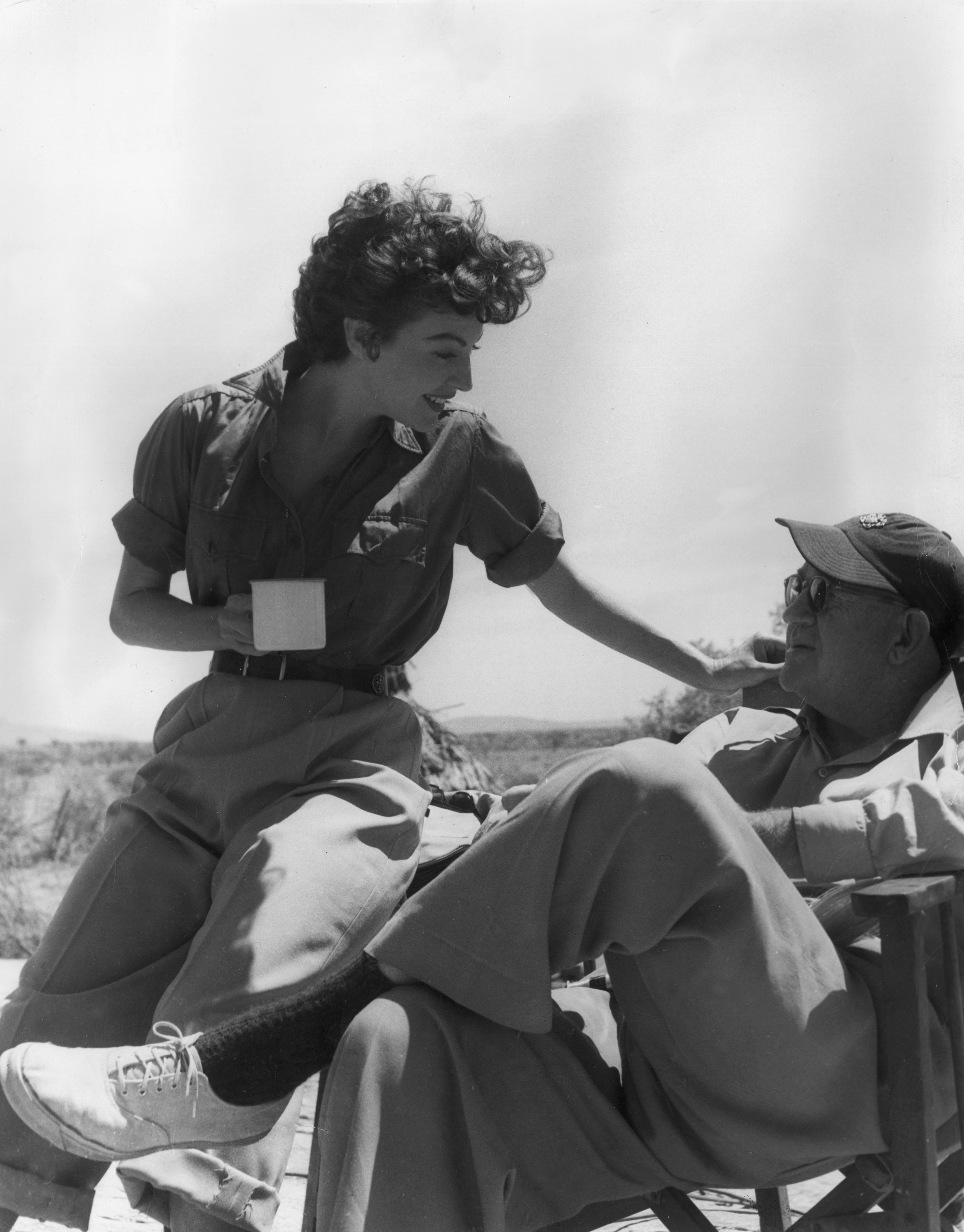 John Ford and Ava Gardner in Mogambo (1953)