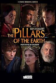 Donald Sutherland, Rufus Sewell, Matthew Macfadyen, Ian McShane, Eddie Redmayne, and Hayley Atwell in The Pillars of the Earth (2010)