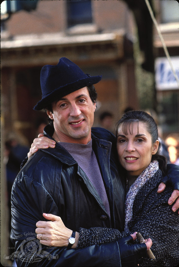 Sylvester Stallone and Talia Shire in Rocky V (1990)