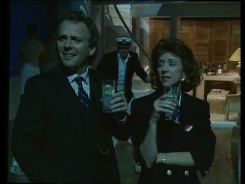 Marsha Fitzalan and Rik Mayall in The New Statesman (1987)