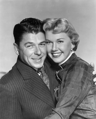 Doris Day and Ronald Reagan in The Winning Team (1952)