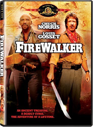 Louis Gossett Jr. and Chuck Norris in Firewalker (1986)