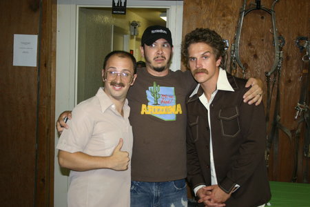 Steve Burns as Otto with Co-Star's Brian Ronalds as Dow and Jason Mewes as Waxy Dan