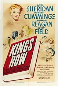 Claude Rains, Ronald Reagan, Robert Cummings, Betty Field, and Ann Sheridan in Kings Row (1942)