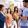 Ivonne Coll, Andrea Navedo, Justin Baldoni, and Gina Rodriguez in Jane the Virgin (2014)