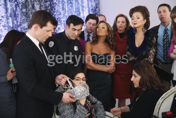 Donna Murphy as Eve, America Ferrera as Betty, Eric Mabius as Daniel, Vanessa Williams as Wilhelmina, and Kathy Najimi as Dr. Frankel in ABC's "Ugly Betty."