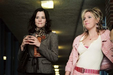 Parker Posey as Pricillia and Miranda Bailey as Sherri in The Oh in Ohio.