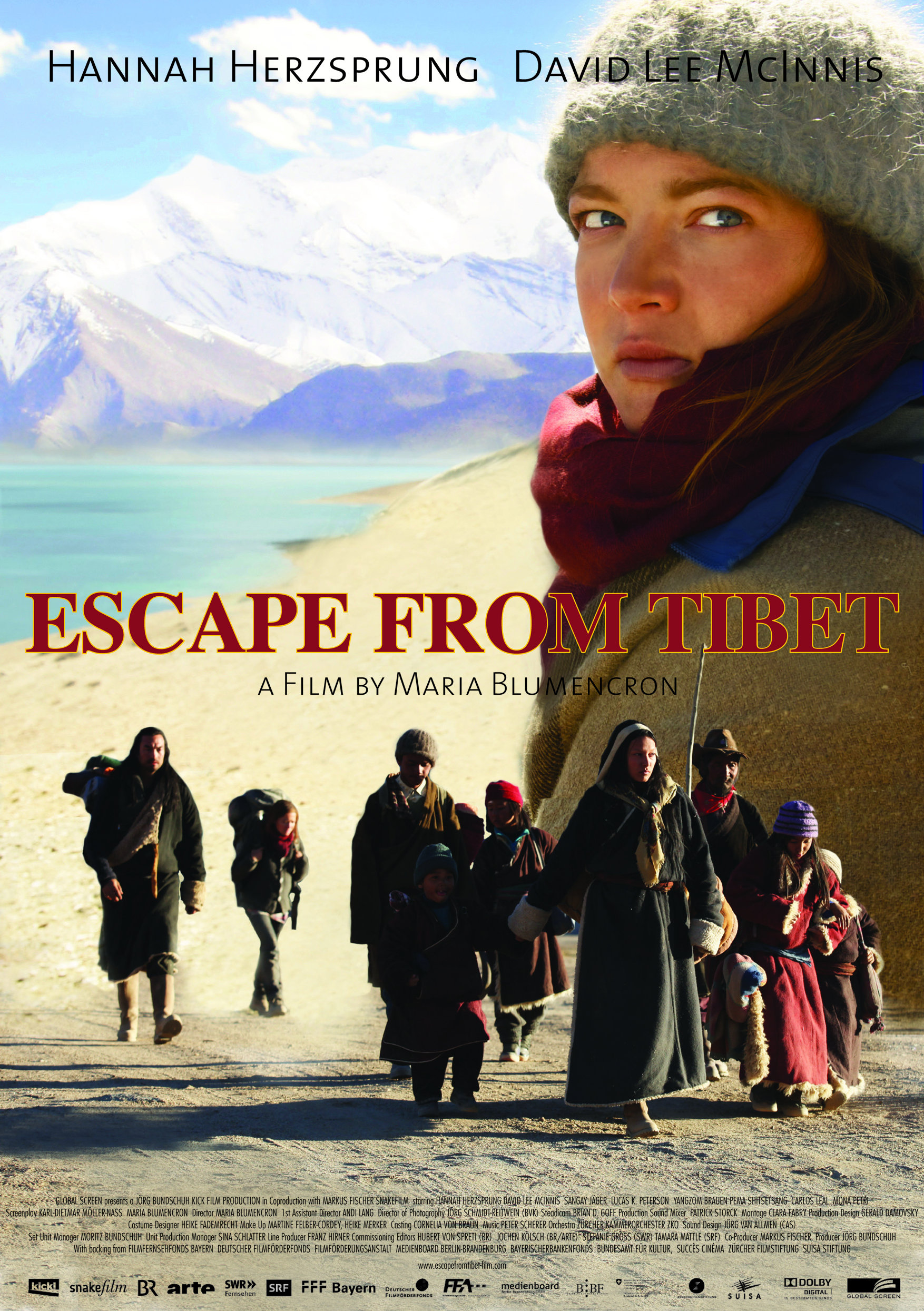 Hannah Herzsprung, David Lee McInnis, Yangzom Brauen, and Sangay Jäger in Escape from Tibet (2012)