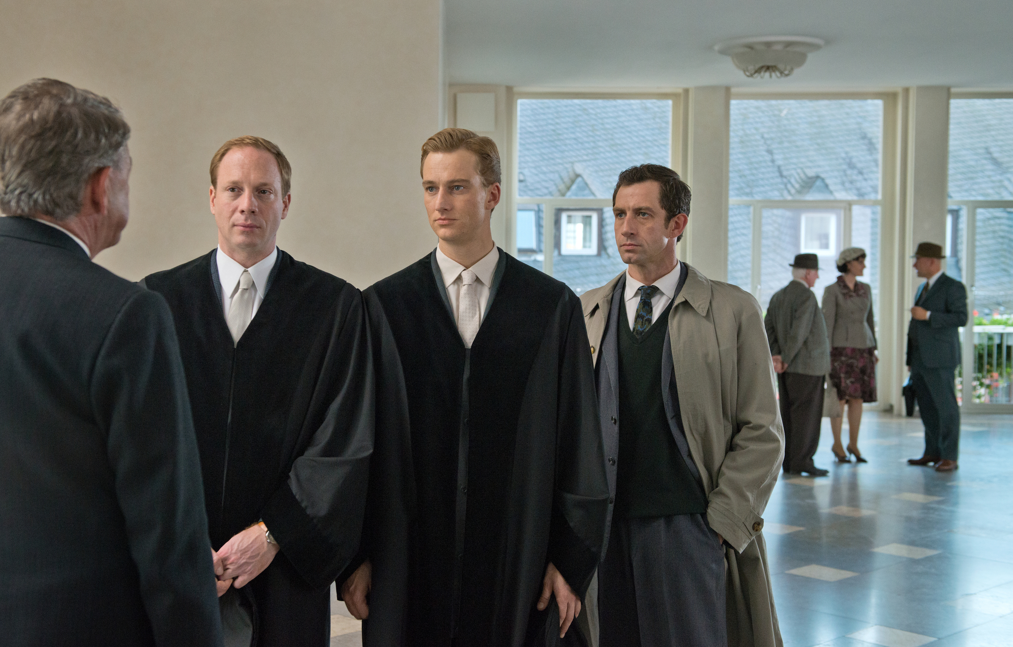 Johann von Bülow, André Szymanski, and Alexander Fehling in Labyrinth of Lies (2014)