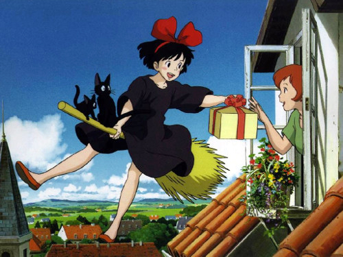 Kirsten Dunst, Phil Hartman, Tress MacNeille, Rei Sakuma, Minami Takayama, and Keiko Toda in Kiki's Delivery Service (1989)