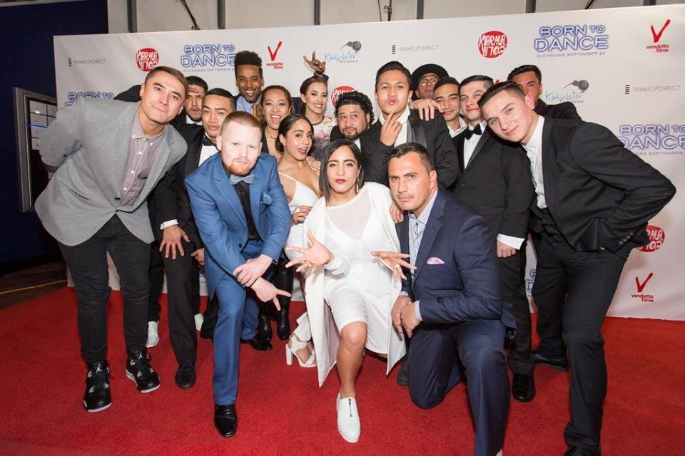 Tammy Davis, John Tui, Kherington Payne, Kelvin Taylor, Tia Maipi, Nathan Kara, Michael Metuakore, and Jordan Cruickshank in Born to Dance (2015)