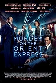 Kenneth Branagh, Johnny Depp, Michelle Pfeiffer, Willem Dafoe, Judi Dench, Penélope Cruz, Josh Gad, Leslie Odom Jr., and Daisy Ridley in Murder on the Orient Express (2017)