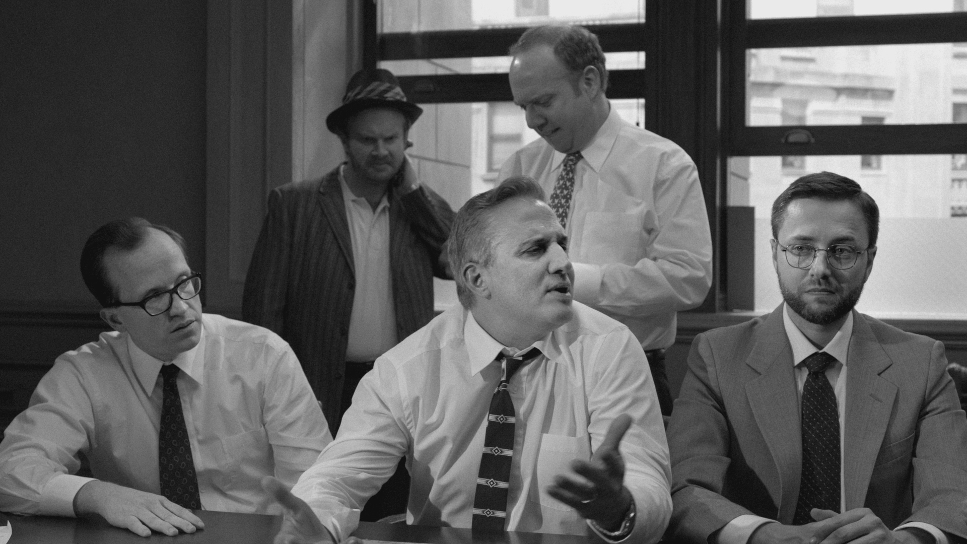 Nick Di Paolo, Paul Giamatti, Vincent Kartheiser, Chris Gethard, and Henry Zebrowski in Inside Amy Schumer (2013)