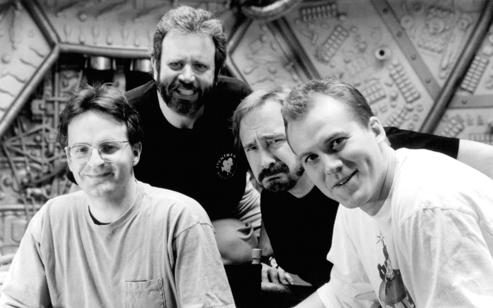 Trace Beaulieu, Jim Mallon, Kevin Murphy, and Michael J. Nelson in Mystery Science Theater 3000: The Movie (1996)