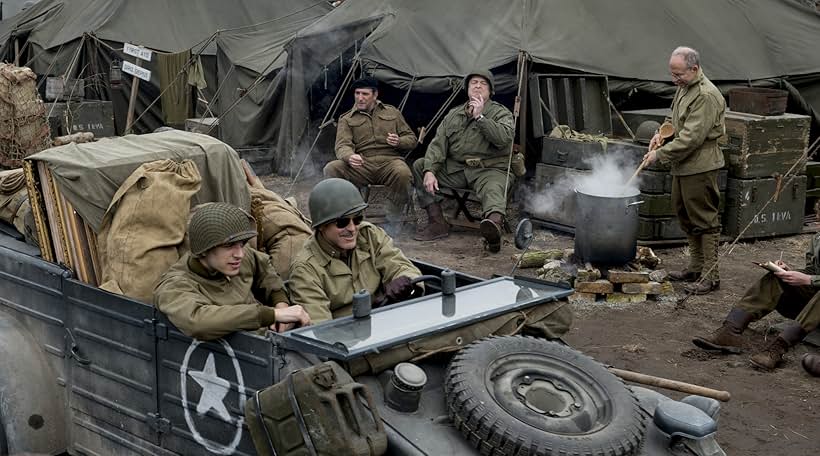 George Clooney, John Goodman, Bob Balaban, Jean Dujardin, and Dimitri Leonidas in The Monuments Men (2014)