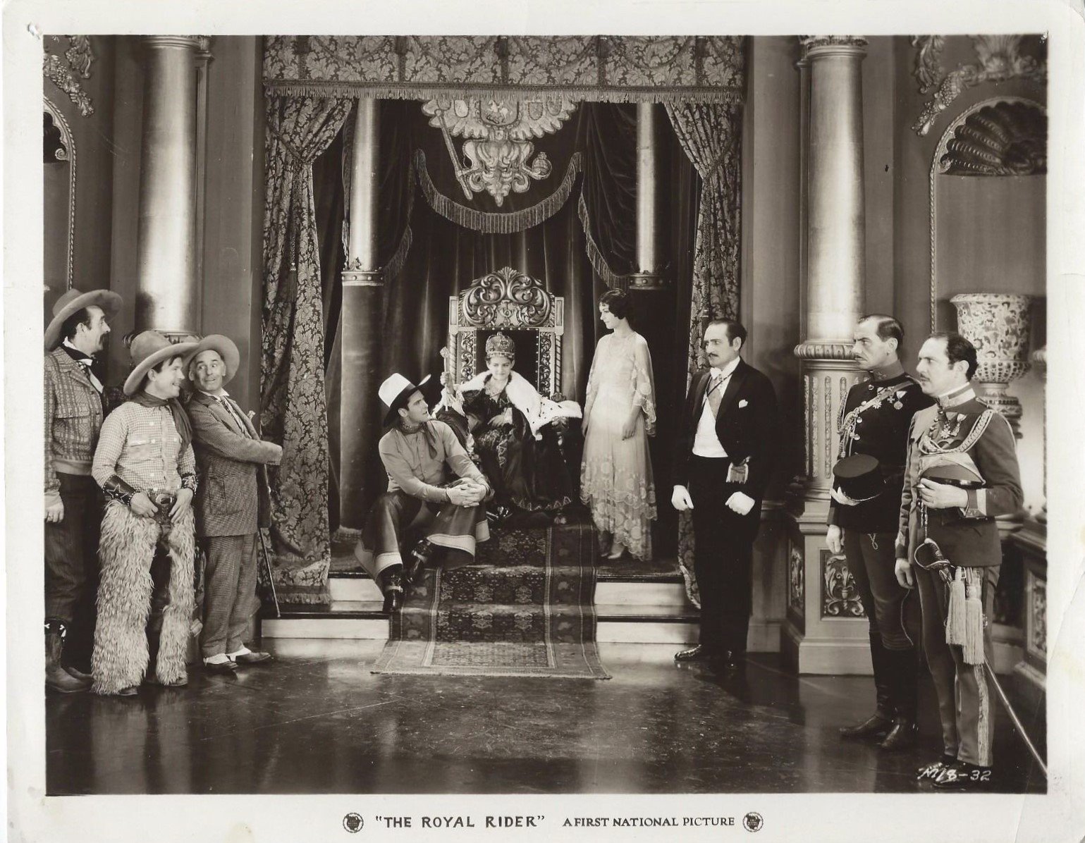 Ben Corbett, Philippe De Lacy, Bobby Dunn, Billy Franey, Olive Hasbrouck, Theodore Lorch, Ken Maynard, Frank Rice, Harry Semels, John Sinclair, and Joseph Burke in The Royal Rider (1929)