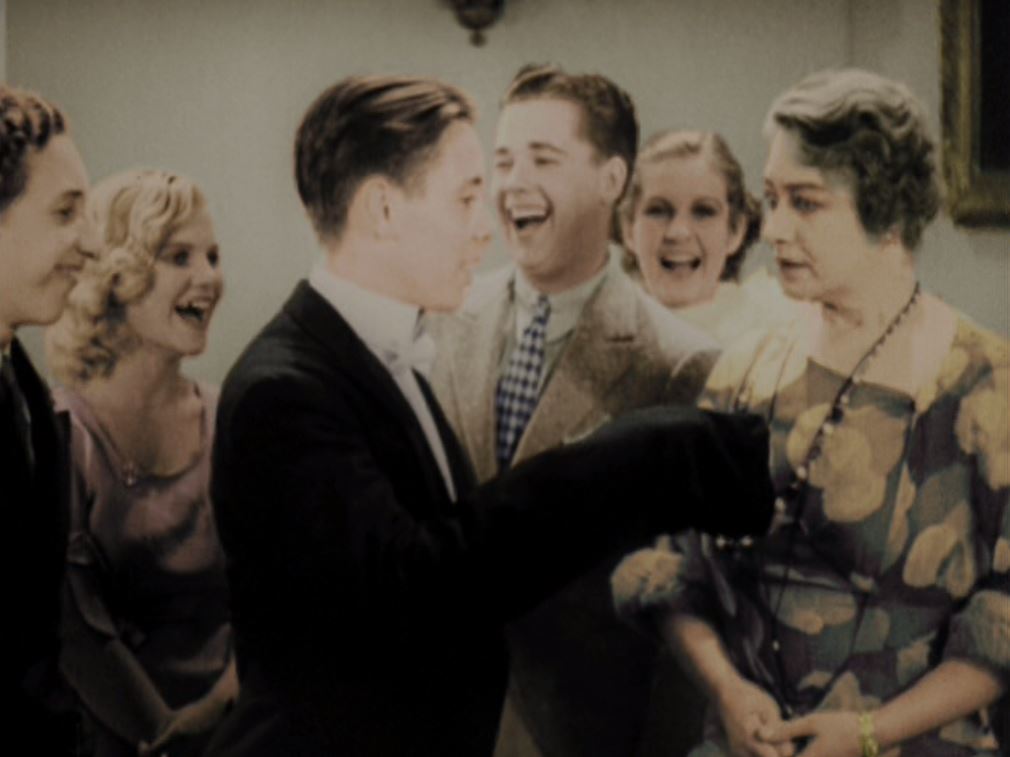 Mary Blackford, Frank Coghlan Jr., Thelma Hill, Kenneth Howell, Isabel La Mal, and Sidney Miller in Merrily Yours (1933)