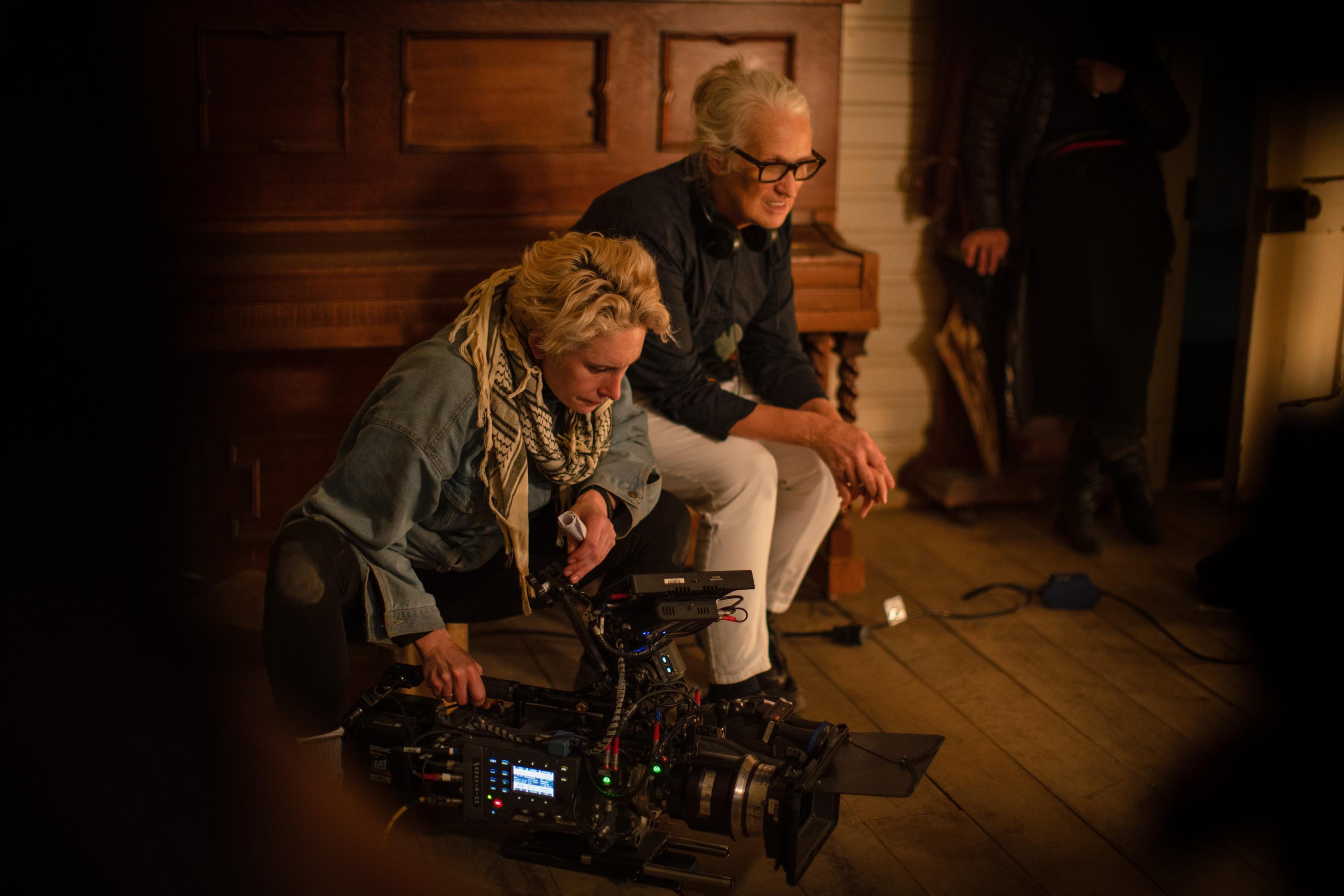 Jane Campion, Kirsty Griffin, and Ari Wegner in The Power of the Dog (2021)