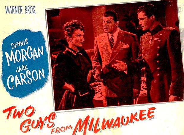 Jack Carson, Joan Leslie, and Dennis Morgan in Two Guys from Milwaukee (1946)