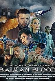 Lixin Zhe, Kamber Mici, Xhelal Fera, Klodian Hoxha, Xiaoyu Zhu, Chong Xu, Erand Hoxha, and Emi Canaj in Balkan Blood (2019)