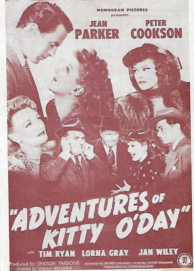 Peter Cookson, Lorna Gray, Jean Parker, Tim Ryan, Ralph Sanford, and Jan Wiley in Adventures of Kitty O'Day (1945)