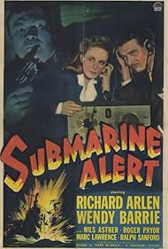 Richard Arlen, Wendy Barrie, and Abner Biberman in Submarine Alert (1943)